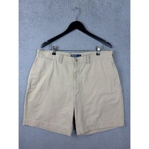 Polo Ralph Lauren Philip Shorts Mens 38 Beige Classic Chino Cotton Casual Summer